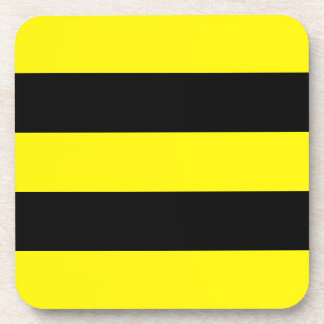 Dessous-de-verre Rayures jaunes et noires