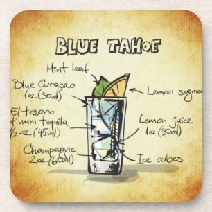 Dessous-de-verre Recette de boisson Blue Tahoe