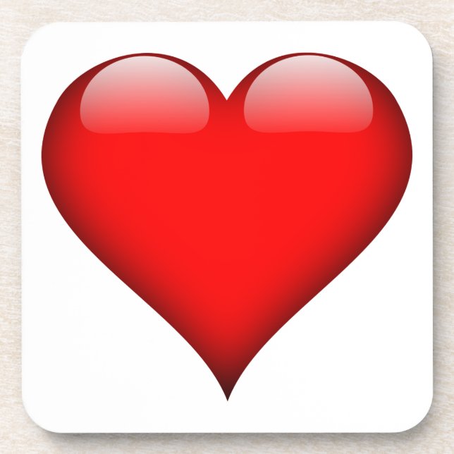 Dessous-de-verre Red Heart Love (Devant)