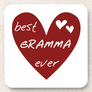 Dessous-de-verre Red Heart Meilleur Cadeaux Gramma Jamais