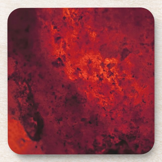 Dessous-de-verre Refroidissement Rouge Lava chaude (Devant)