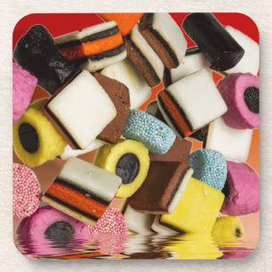 Dessous-de-verre Réglisse tous les bonbons à sortes