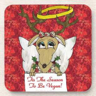 Dessous-de-verre Reindeer Angel C'est la saison d'être Vegan