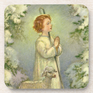 Dessous-de-verre Religion Vintage, le Christ le Bon Berger