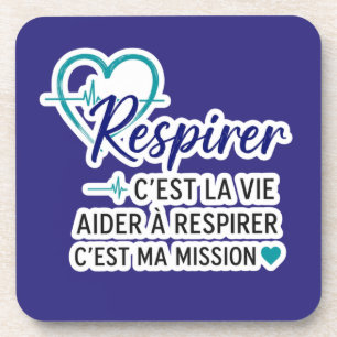 Dessous-de-verre Respirer, c’est la vie ❤️ Hommage aux inh.