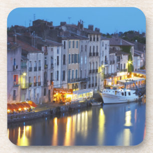 Dessous-de-verre Restaurants le long de la rivière l'Hérault. L'Hér