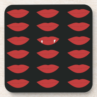 Dessous-de-verre Restez Vampire noir et rouge