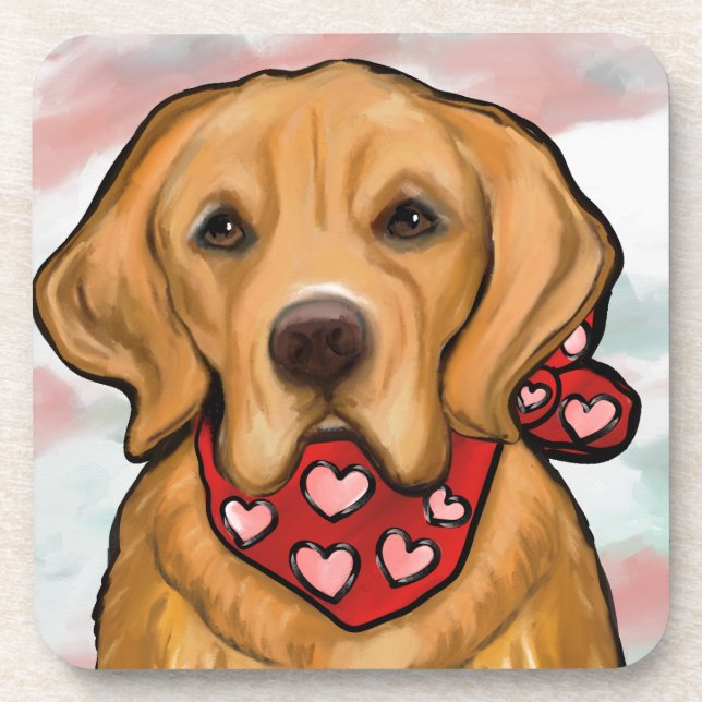 Dessous-de-verre Retriever doré (Devant)
