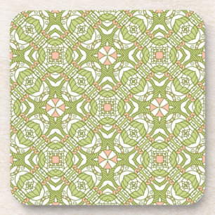 Dessous-de-verre Rétro arrière - plan coloré 2 de motif