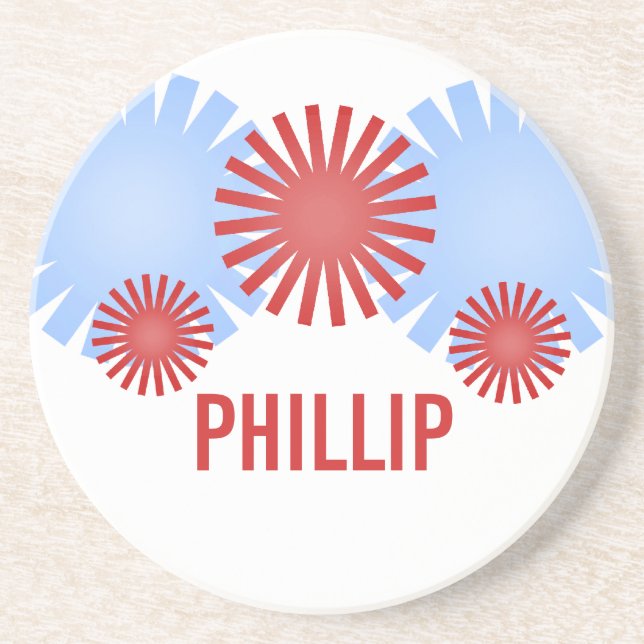 Dessous de verre Retro Fireworks (Devant)