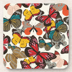 Dessous-de-verre Rétro motif floral