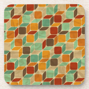 Dessous-de-verre Rétro motif géométrique 4