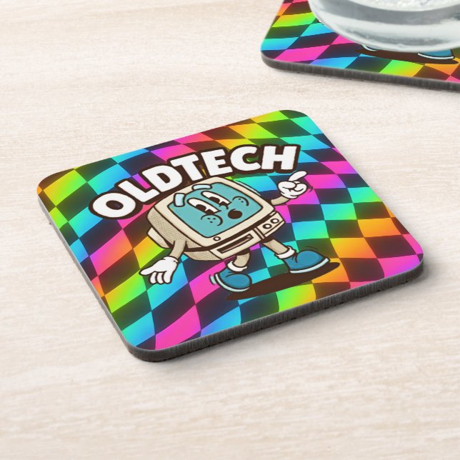 Dessous-de-verre Retro Tech Cartoon Psychedelic Coaster (Côté gauche)
