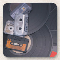 rétros enregistreurs à cassettes et disques vinyle