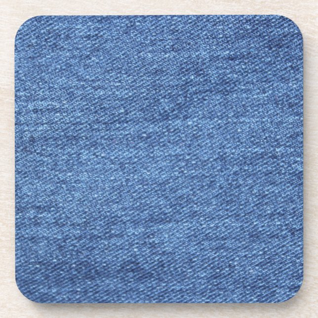 Dessous-de-verre Revêtement bleu blanc Denim - Regarder l'image (Devant)