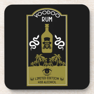 Dessous-de-verre rhum vaudou des Caraïbes