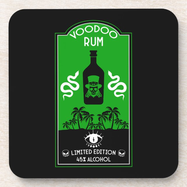 Dessous-de-verre rhum vaudou des Caraïbes (Devant)
