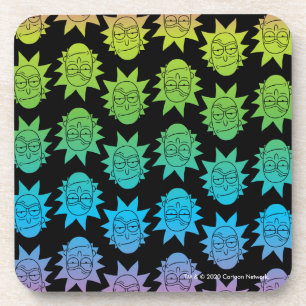 Dessous-de-verre RICK ET MORTY™   Rainbow Rick Head motif