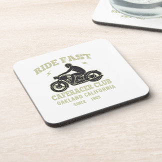 Dessous-de-verre Ride Fast Cafe Racer Club Personnalisé