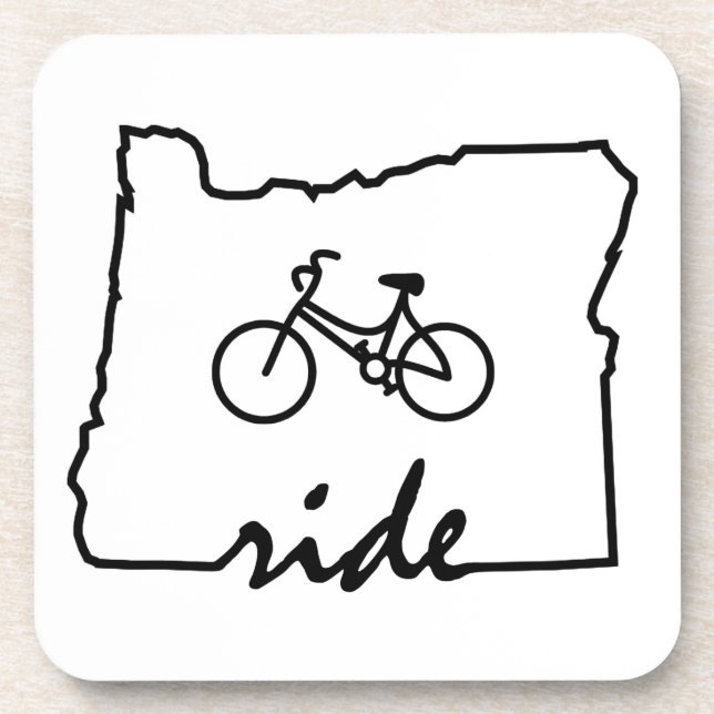 Dessous-de-verre Ride Oregon (Cyclisme) (Devant)
