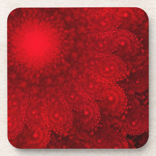Dessous-de-verre Rien D'Autre Que La Flore Rouge (Devant)
