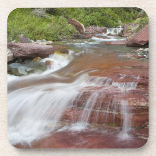 Dessous-de-verre Rocher rouge dans le ruisseau Baring, national des