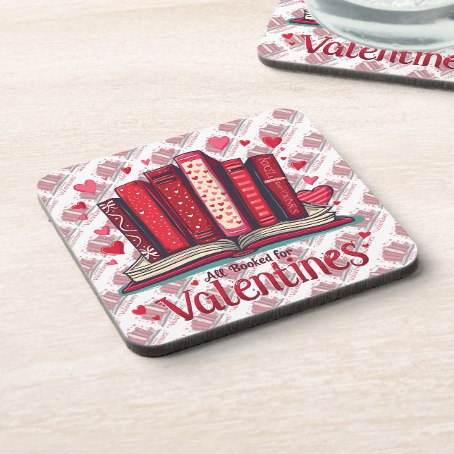 Dessous-de-verre Romantic Reading Vibes Cozy Valentine Gift (Côté gauche)