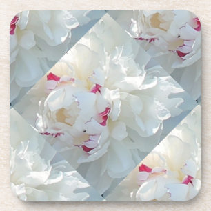 Dessous de verre romantiques à plusieurs pivoines