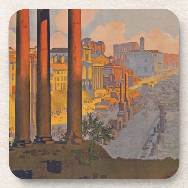 Dessous-de-verre Rome antique Voyage et peinture (Devant)