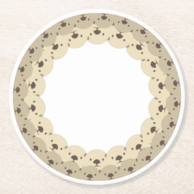 DESSOUS DE VERRE ROND ぐるっとあにまる「カワイイラッコ親子」 (Devant)