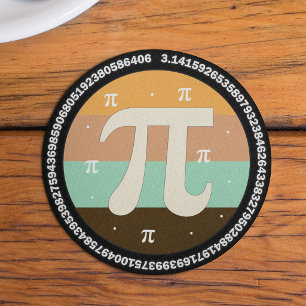 Dessous De Verre Rond 3.14 Conception de la Journée nationale Pi - Idée
