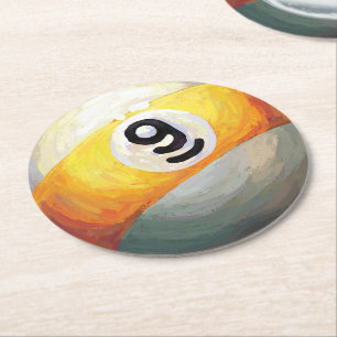Dessous De Verre Rond 9 balles