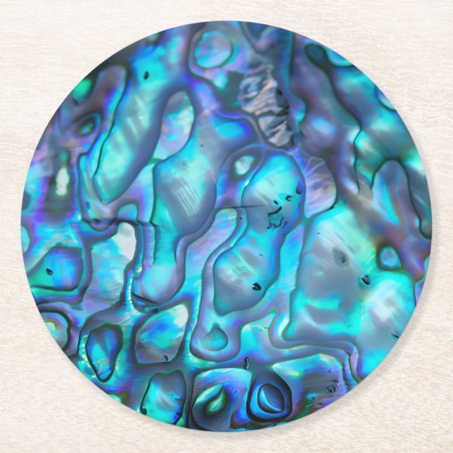 Dessous De Verre Rond Abalone (Devant)