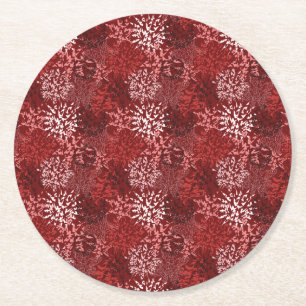 Dessous De Verre Rond Abstrait moderne