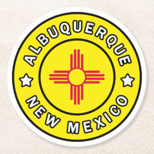 Dessous De Verre Rond Albuquerque Nouveau-Mexique