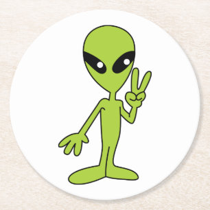 Dessous De Verre Rond Alien spatial