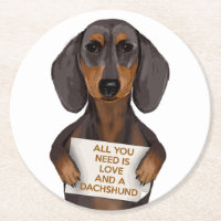 Amour et Dachshund