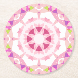 Dessous De Verre Rond Amusants Pretty Pink Pastels Magic Star