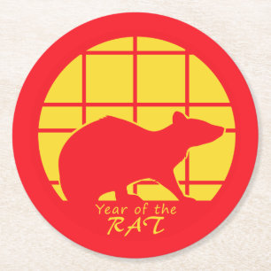 Dessous De Verre Rond Année du rat