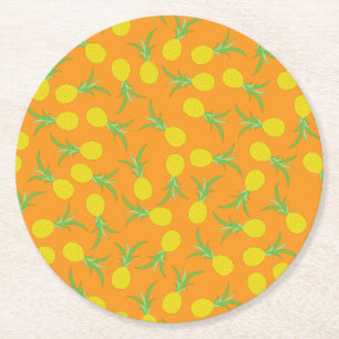 Dessous De Verre Rond Anniversaire de l'ananas