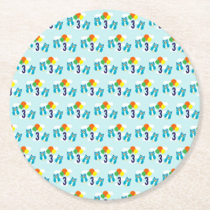 Dessous De Verre Rond Anniversaire du hibou