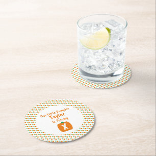 Dessous De Verre Rond Anniversaire du petit Citrouille