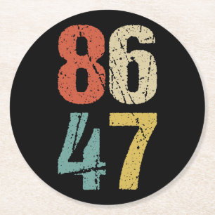 Dessous De Verre Rond Anti-Trump - 86 47 I