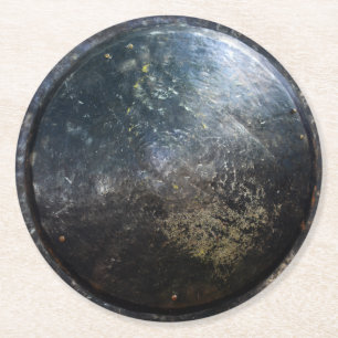 Dessous De Verre Rond antique trojan trojan bouclier escutcheon gla