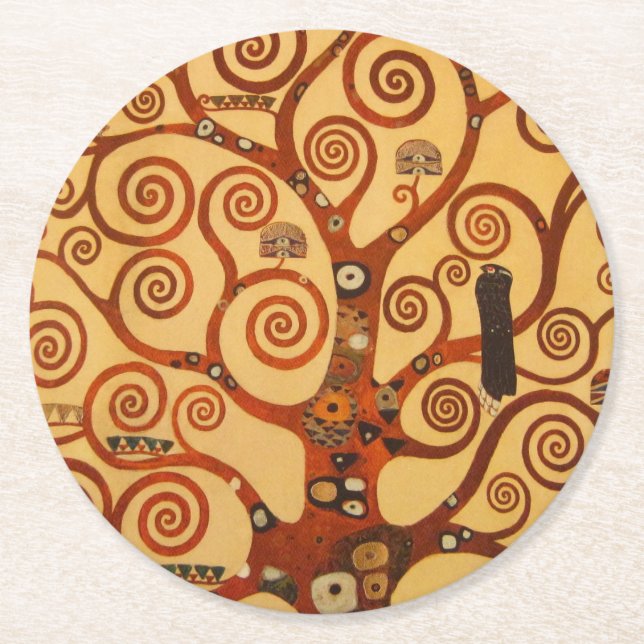 Dessous De Verre Rond Arbre avec branches pivotantes (Devant)