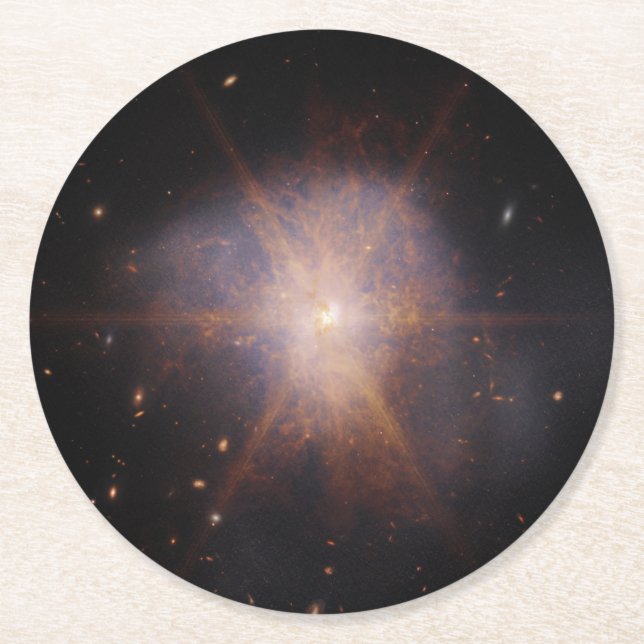 Dessous De Verre Rond Arp 220 Éclairage Le Ciel Nocturne (Devant)
