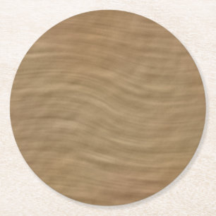 Dessous De Verre Rond Arrière - plan naturel Tan Sandstone Look