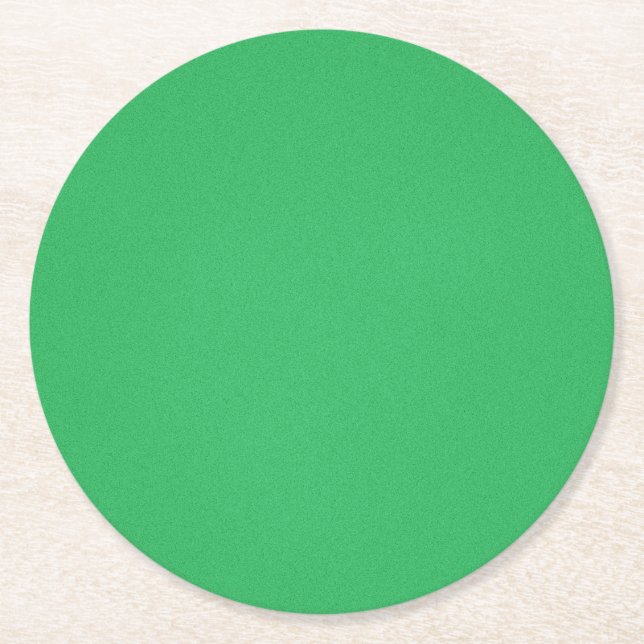 Dessous De Verre Rond Arrière - plan vert tendance (Devant)