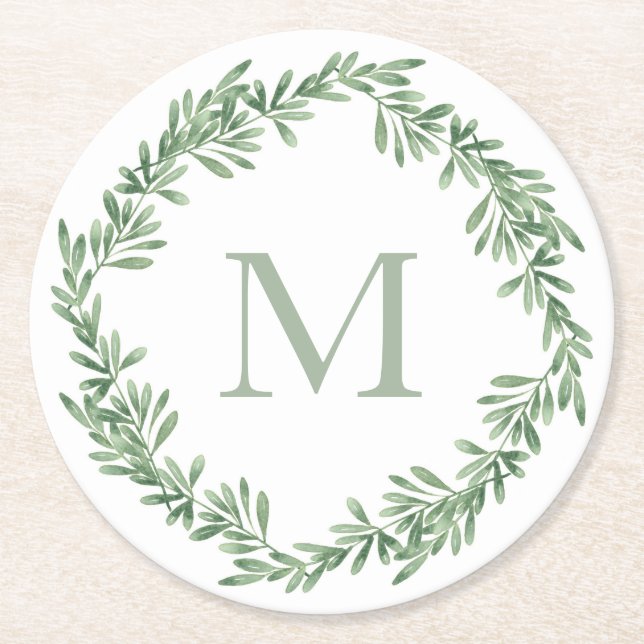 Dessous De Verre Rond Arrosage Rosemary Wreath (Devant)
