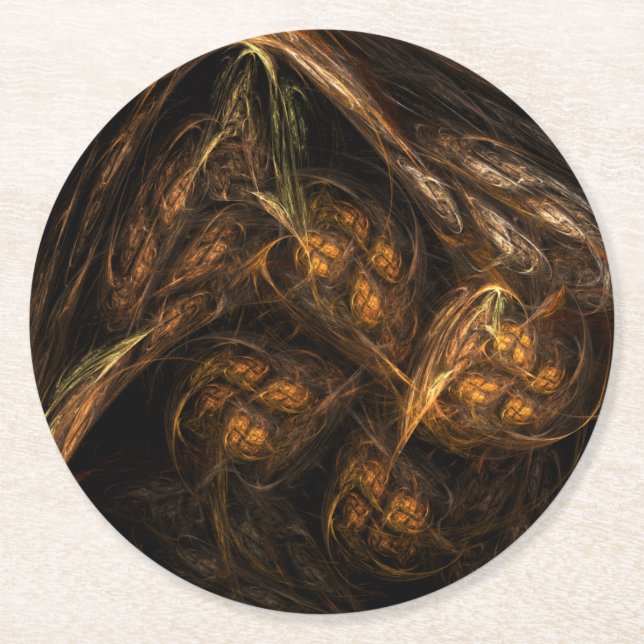 Dessous De Verre Rond Art de Mother Earth (Devant)